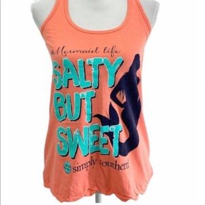 Coral Simply Southern Mermaid Tank Top 🧜🏼‍♀️